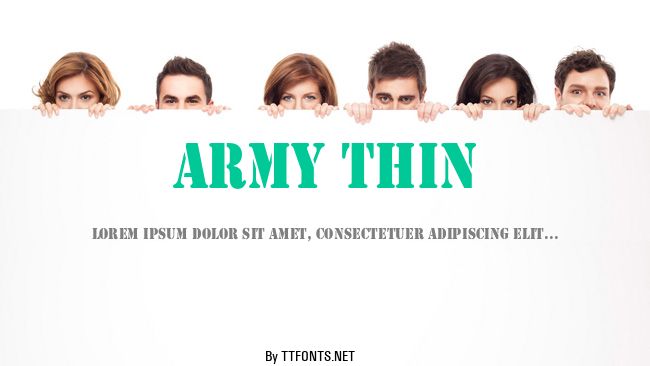 Army Thin example